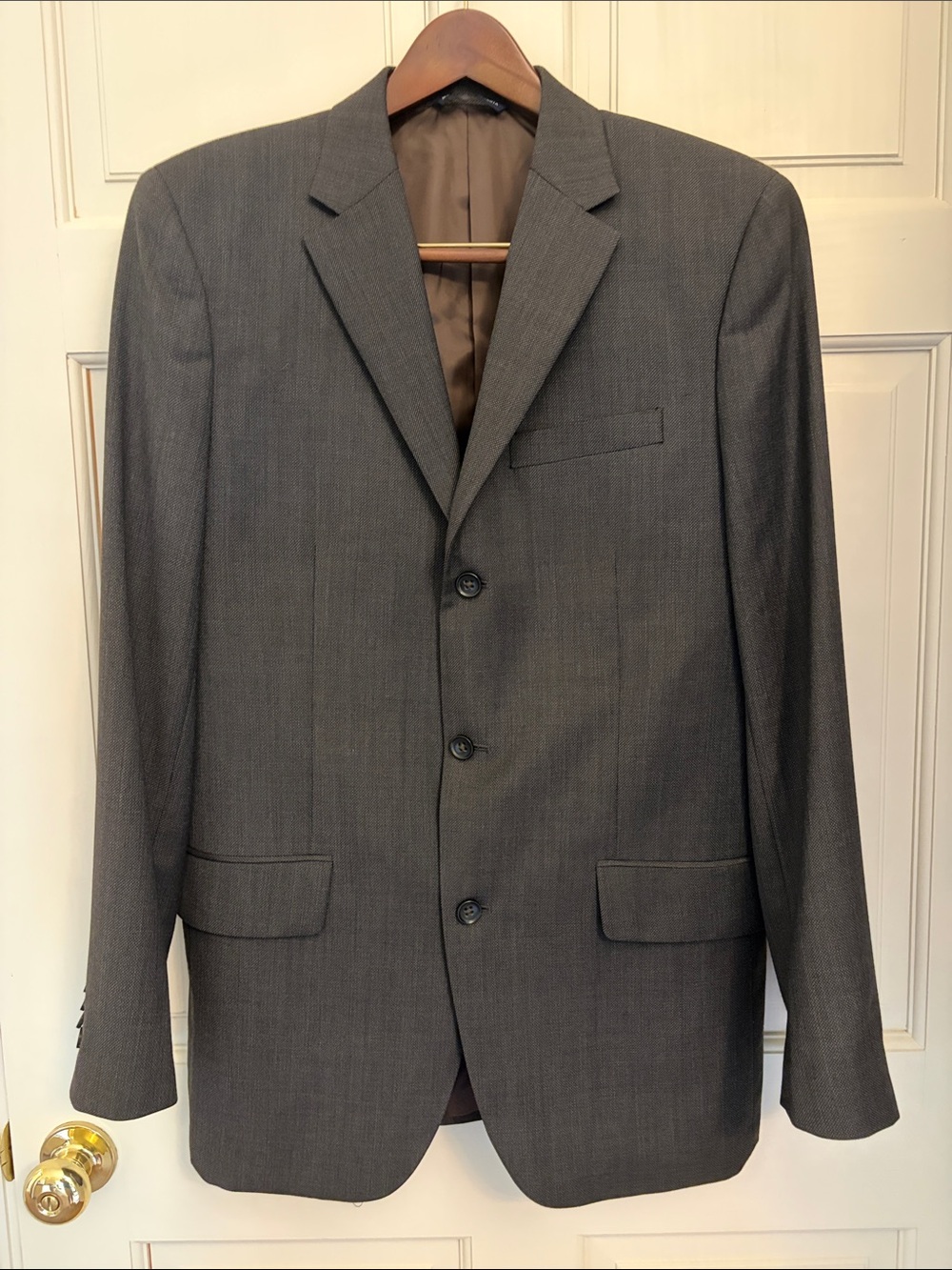 Banana Republic Men's Dark Gray Three-Button Blazer 42L